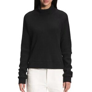 The North Face Chabot Cotton Thermal Knit Mock Neck Long Sleeve Top Size XL